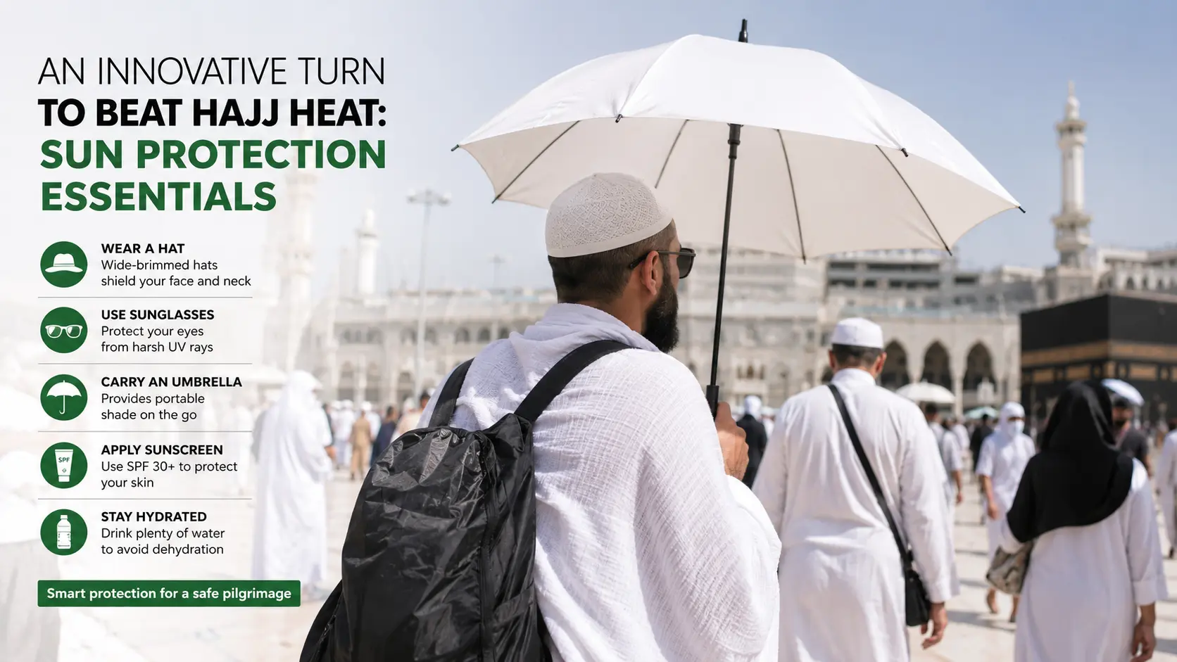 Sun Protection Essentials An innovative turn to beat Hajj heat